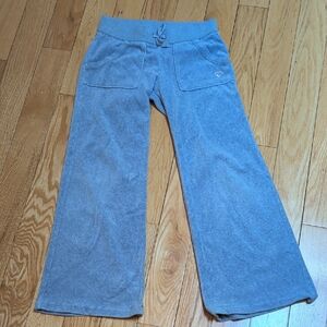 GAP Kids Grey Velour Wide-Leg Joggers